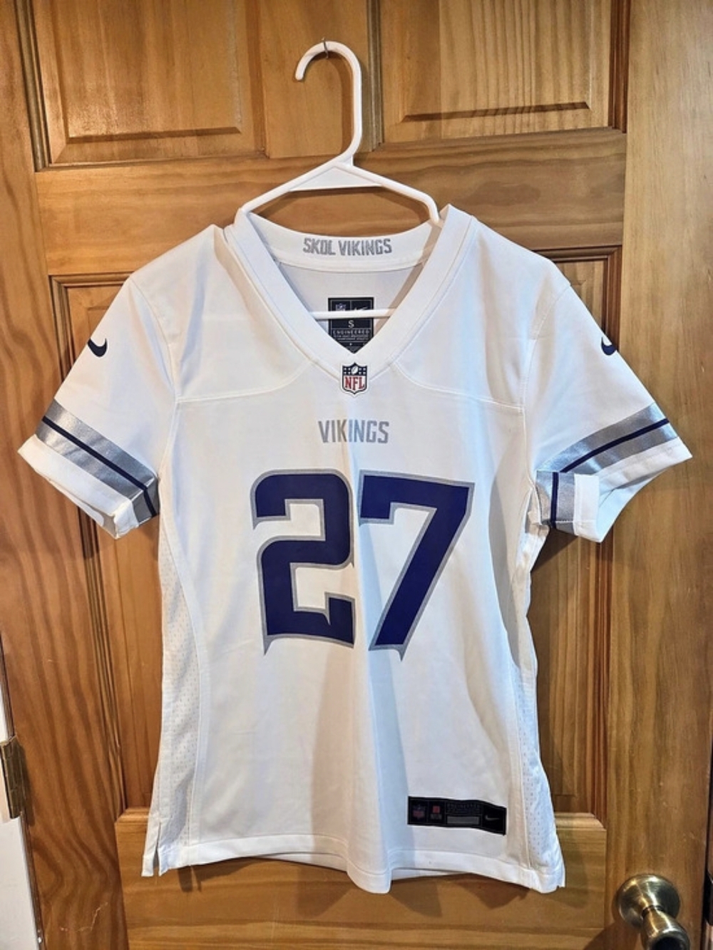 Nike Minnesota Vikings #27 Holms jersey NFL Jersey White Size Small Like New